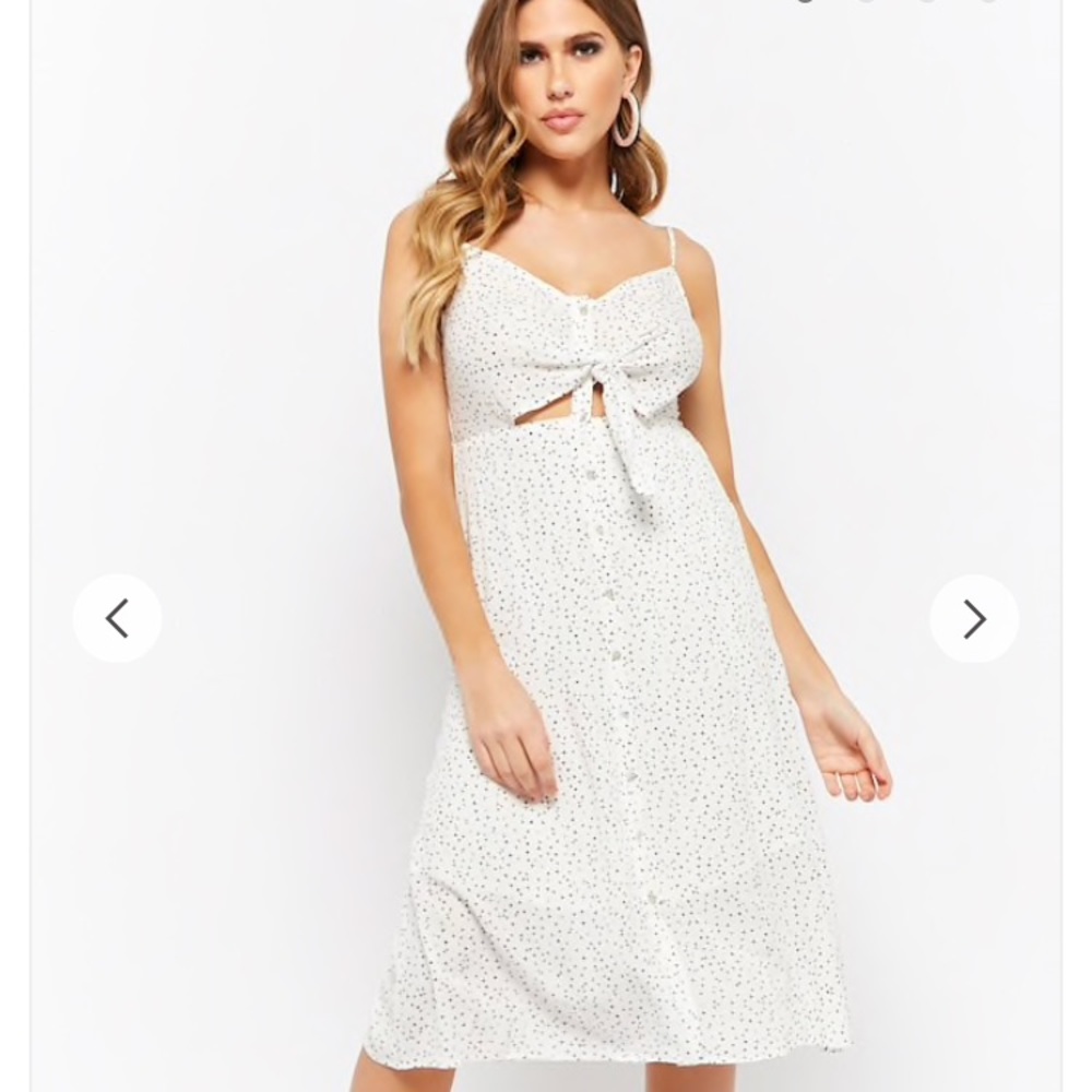 Dot Print Midi Dress 🖤🖤 NWT